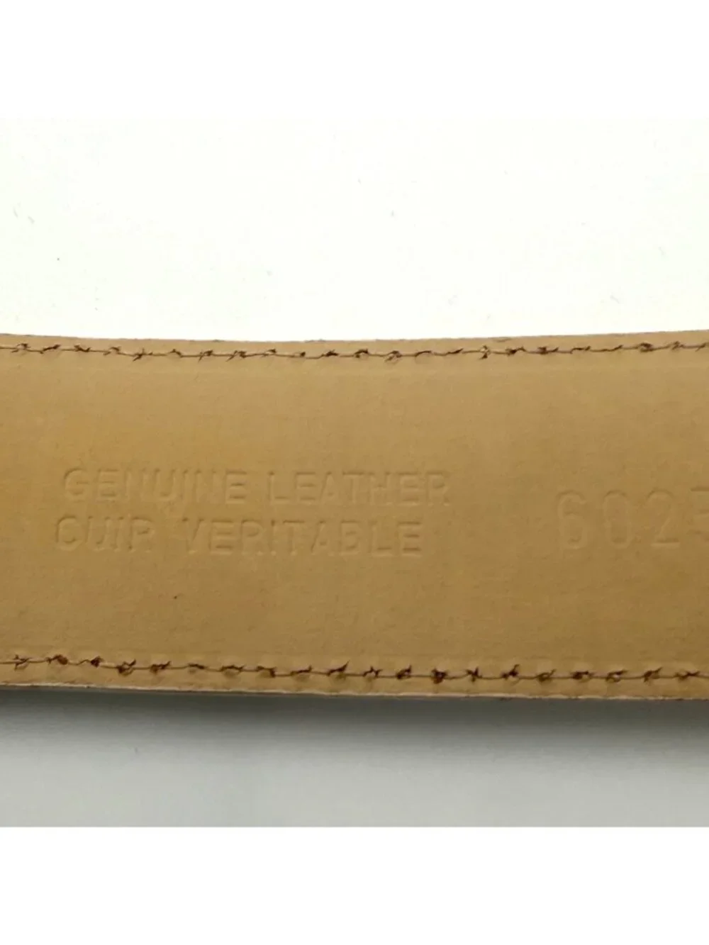 Talbots White Genuine Leather Wide Waist Belt Womens Size S Italy